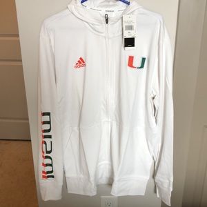 NWT - Men’s Bomber Warm Up Basketball Jacket - University of Miami